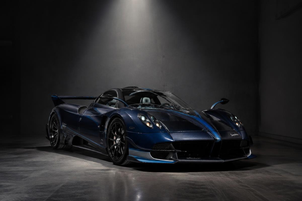 Rare limited-edition collector supercar under a spotlight